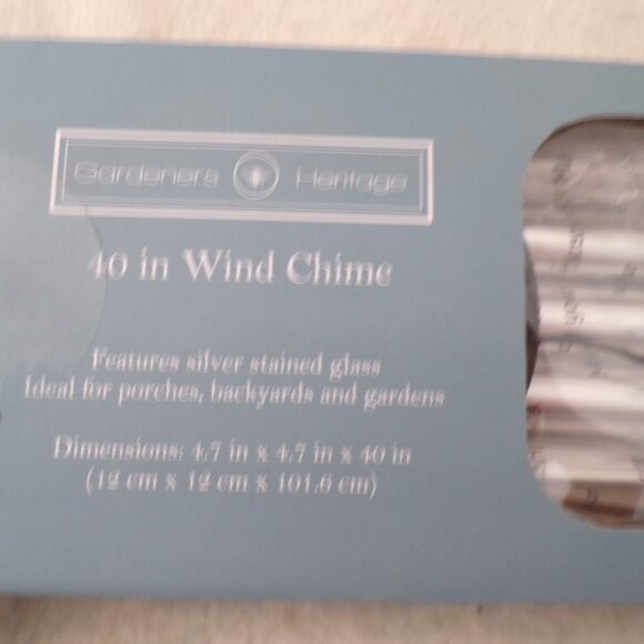 40" Wind Chime Stained Glass Dragonfly Ornament Home Decor Unique Gift New - Picture 6 of 6